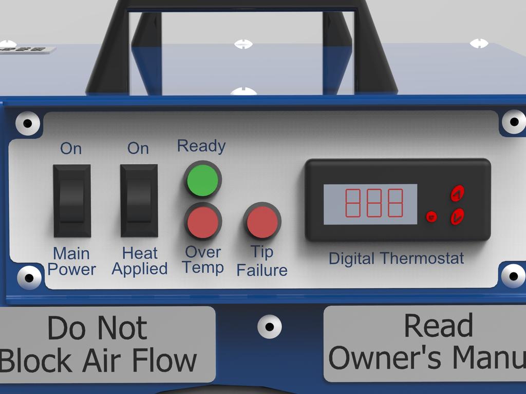 Master Plug 120VAC Cord Powering Controls Figure 3. Powering the Controls SET Button Temperature Controls Temperature Display Figure 4. Thermostat 7.