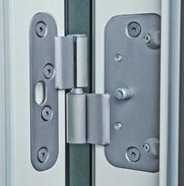 Extra-strong reinforced screws increase the strength of all door hinges.