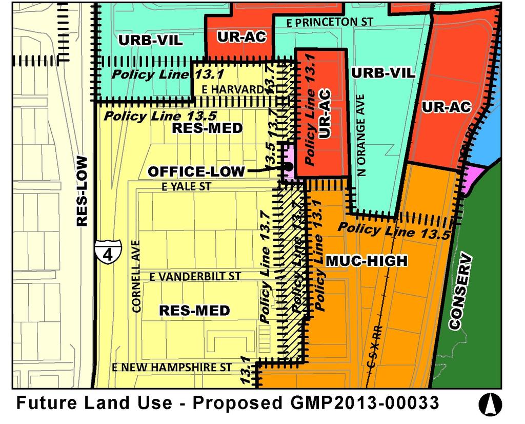 Zoning Map Showing Proposed