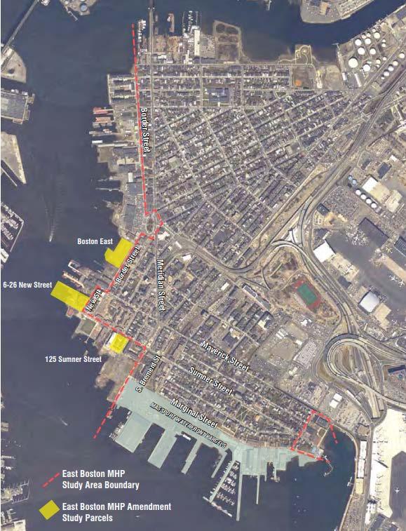 Case Study: East Boston The 2008 Plan Amendment was developed to: Advance 2002 Municipal Harbor Plan s vision to: Provide the public with waterfront access, Preserve and strengthen the working port,