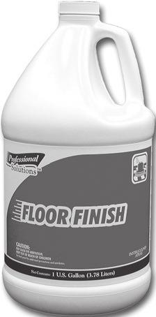 FLOOR CARE 880917 (880749) GALLON 4 SATIN GLOSS FLOOR FINISH Metal interlock acrylic finish Dries to a beautiful finish that requires no buffing Provides a durable, tough finish that resists scuff,
