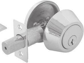 LOCKSETS Features one entry lockset and one single cylinder deadbolt keyed alike Adjustable latch, 2-3/8" or 2-3/4" Handle