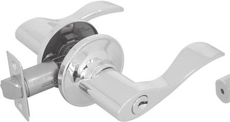 809128 CLAM 1/12 DECORATIVE COMBINATION ENTRY AND DEADBOLT LEVERSET 809135 CLAM 1/12 BRUSHED NICKEL 809136 CLAM 1/12