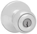 LOCKSETS MFG #690P3 803562 BOX 1/6 SATIN NICKEL MFG #690P15 803563 BOX 1/6 1148 POLO PRIVACY LOCKSET Use for bedroom or bathroom Interior knob turn button Kwik-install feature with captured screws