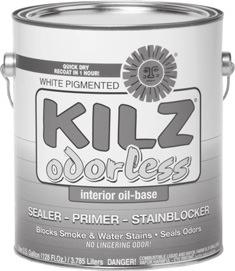 CAN 1/12 OVERHEAD STAIN SEALER KILZ UPSHOT For quick stain blocking of overhead ceiling stains from water, smoke, grease and more Covers water stain discoloration, smoke and fire damage and graffiti