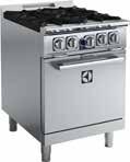 EMPower Restaurant Series Range Overview 3 Gas burners Open Gas Burner Tops * Removable if installed on top of Oven, Open or Refrigerated Base * Removable if installed on top of Oven, Open or