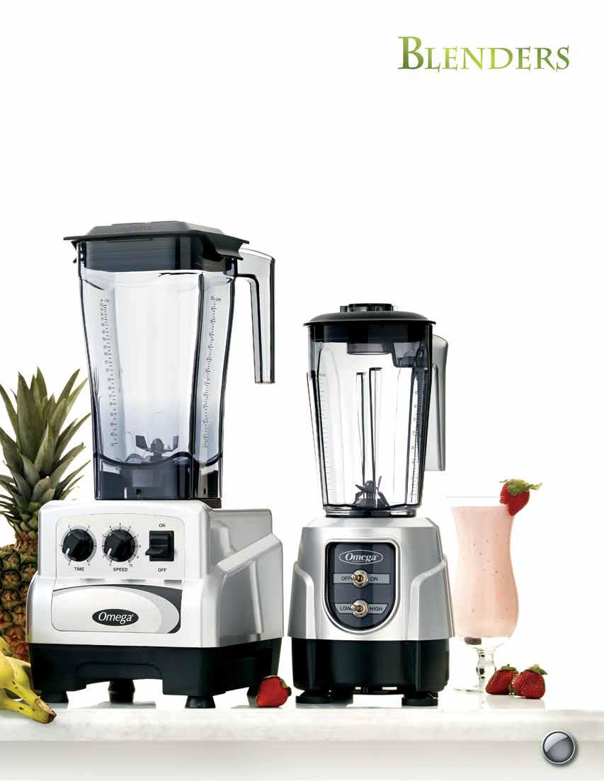 W ith an Omega high-speed, high-power blender, you can easily increase the amount of fresh, raw vegetables in your daily diet or whip up cocktails in seconds.