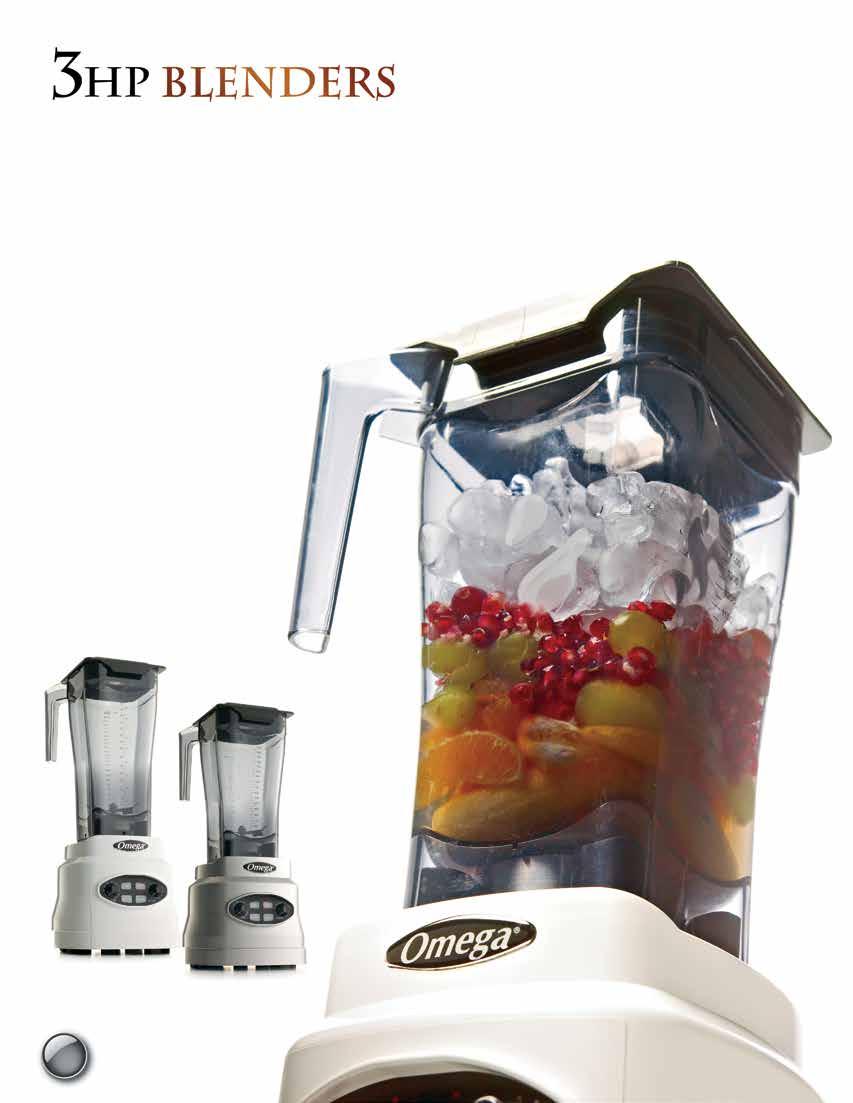 Model BL660/BL630 The Omega 600 blender series comes equipped with a 3 peak horsepower motor, multiple blending cycles and intuitive controls.