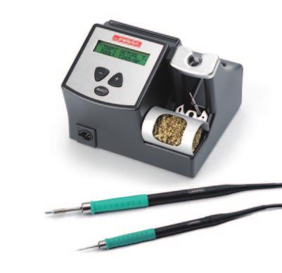 ENTRY LINE BT Soldering Analogue stations with dial for temperature selection.