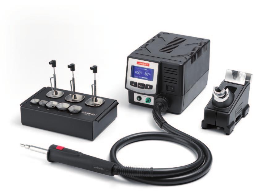 TE Precision hot air station The TE-2A is a precision hot air station ideal, for desoldering and soldering small and medium sized SMD s by hot-air.