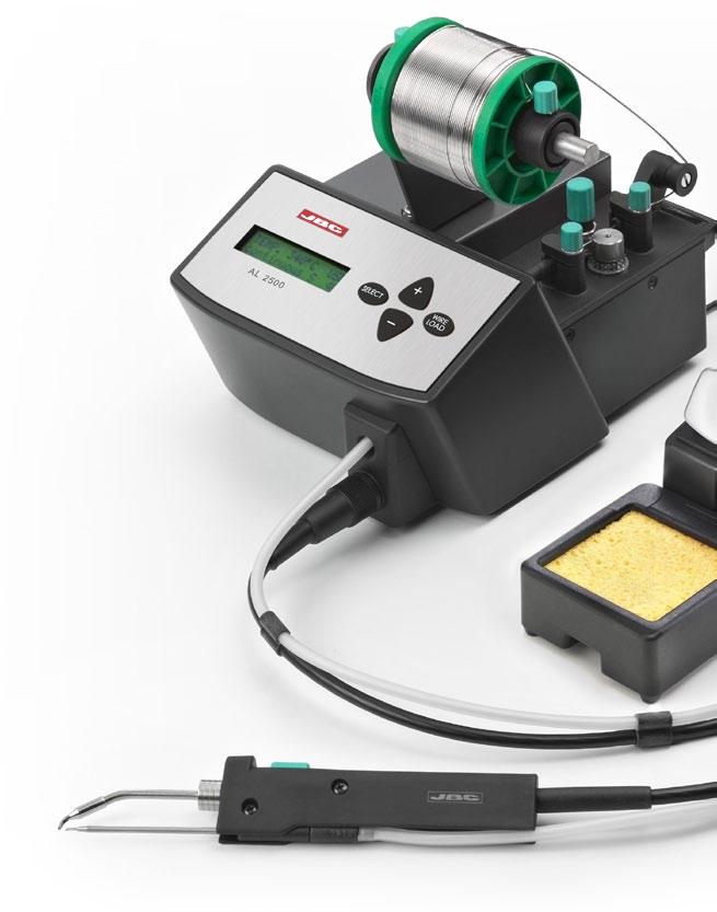 AL Automatic Solder feed station This is the perfect solution for intensive soldering processes where one or two hands free are needed.