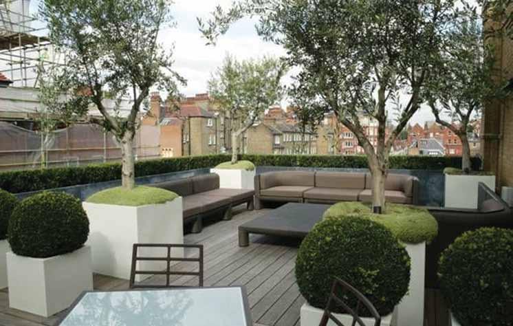 Sloane Square Corporate Roof Terrace Our clients who commissioned the roof terrace were a busy media company