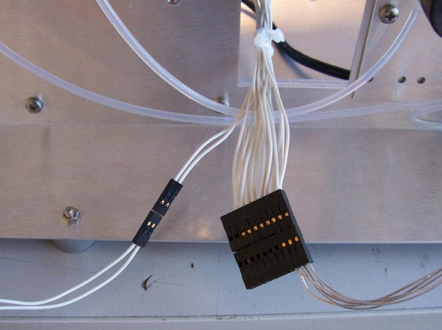 Check the wires are secure. Route the wires through to the Air Server.
