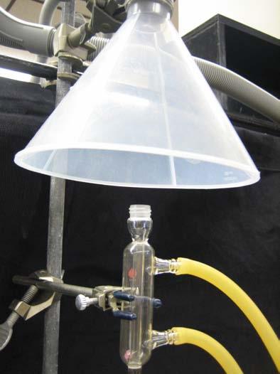 A.6 REMOVAL OF NOXIOUS GASES USING MINI-HOODS Some reactions evolve noxious fumes or gases, such as HCl, SO 2 and others.