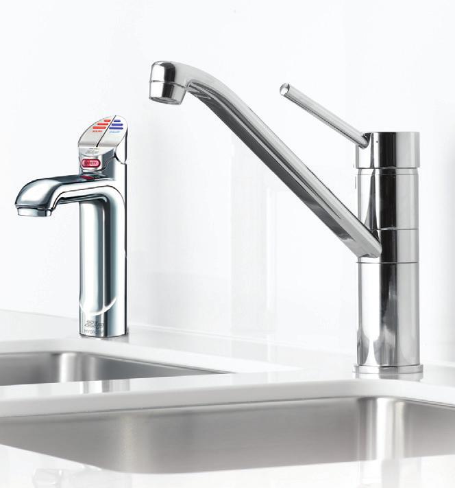 Zip HydroTap Filtered Instantly + Hot/Cold 3 & 4-in-1 Systems mixing boiling water with cold water to give hot water. No separate hot water supply required, mixes boiling water with cold.