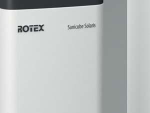 Two different thermal store versions ROTEX Sanicube Solaris: This thermal