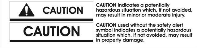 warnings listed throughout this manual