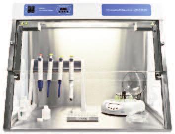 PCR UV cabinets DNA/RNA» PCR UV cabinets DNA/RNA Range of advanced benchtop UV cabinets providing aseptic conditions for a variety of biomedical and biochemical procedures.