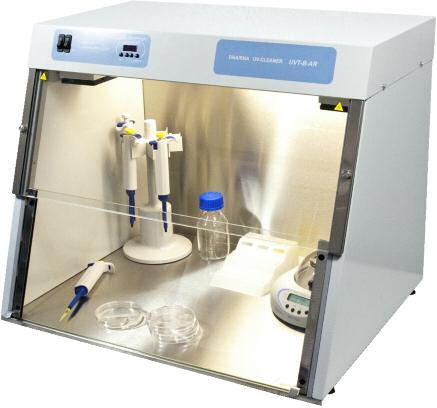 UV cabinets DNA/RNA» UVT-B-AR economy UV cabinet» NEW! UV cabinet UVT-B-AR economy PCR UV cabinet Economy bench-top model for protection against contamination during a variety of DNA/RNA procedures.