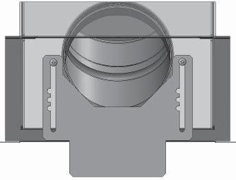 QUALIFIED Co-axial Venting Restrictor The restrictor is located in the roof of the fi rebox hidden above the top liner panel. Adjust the restrictor before installation of the top liner panel.
