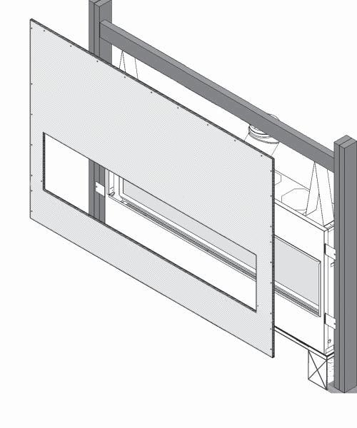 Installation Planning QUALIFIED Plan Wall Finish Non-combustible cement board The L3 Linear fi replace requires a 1/2 (13 mm) thick non-combustible cement board to be used as a wall surface