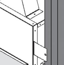 Fold out four mounting tabs and install the appliance in the framing as shown. 4.