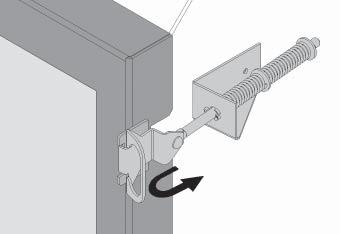 QUALIFIED Installation Remove Window The window is held in place by a spring-loaded lever on each side. 1. To remove the window, locate the levers on each side of the window towards the top.