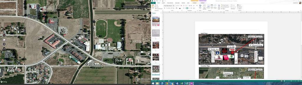 Ariel View: Subject Property To Lemoore Ave To Highway