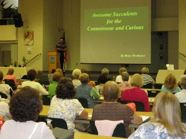 Continuing Education in Review On June 2 nd, Bruce Brethauer, Central Ohio Cactus & Succulent Society, presented Awesome Succulents for the Connoisseur and Curious at the Auditorium of Wegerzyn