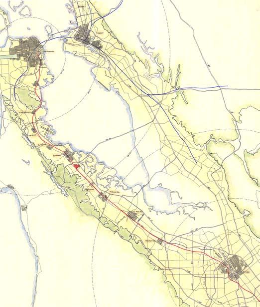 Location FIGURE I-1 Bay Area Regional Map The Bay Meadows Specific Plan Area is located in the City of San Mateo, approximately 20 miles south of San Francisco, as shown on the location map Figure