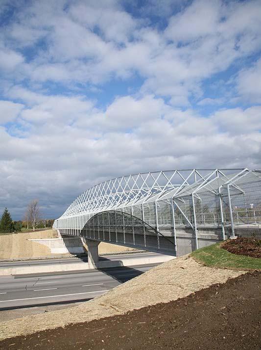 The innovative canopy design incorporates both form and function by meeting the safety and security requirements with an aesthetically appealing structure