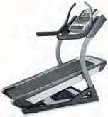 20x60-in. cushioned treadbelt. +15%/-3% incline/decline. 10-in. full-color touch display. 38 built-in workouts.