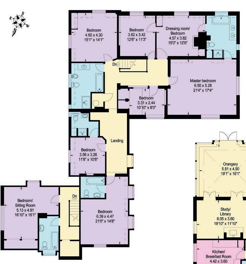 First Floor Approximate Gross Internal Floor Area House - 541 sq.mts. / 5823 sq.ft.