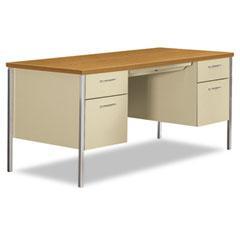 Left "L" Desk (94000 Series) Total Diminsions: 66" W x 78"D 94000 Series 66" wide x 30" deep x 29-1/2" high mahogany finish Right Single Pedestal Desk with Left Return ( L Desk) offers elegant