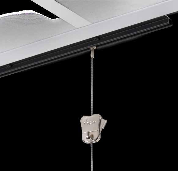 STAS u-rail suspended ceiling becomes hanging system STAS u-rail is specially designed for suspended ceilings.
