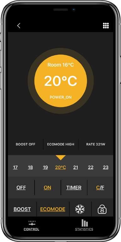 The smartest apps Control Everything Take control of your heating settings with the Cürv app for IOS & Android.