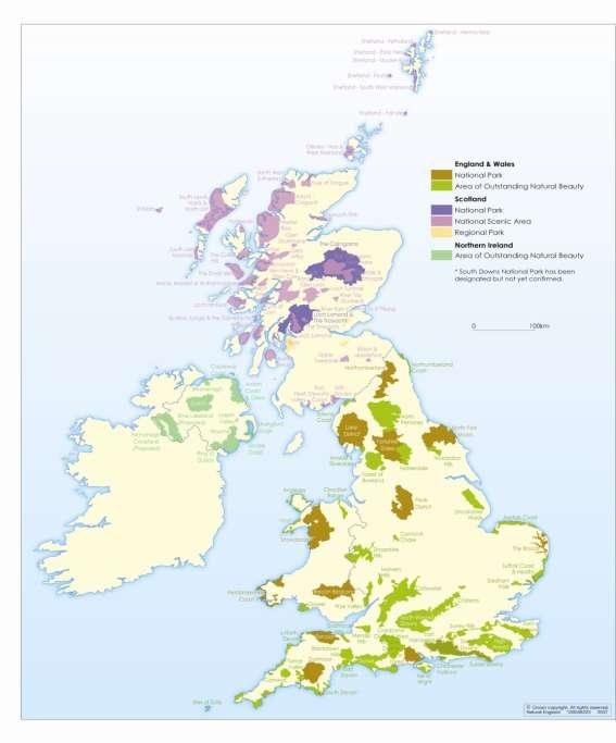 Scotland 3(4) Regional Parks designated in 1980 under regional