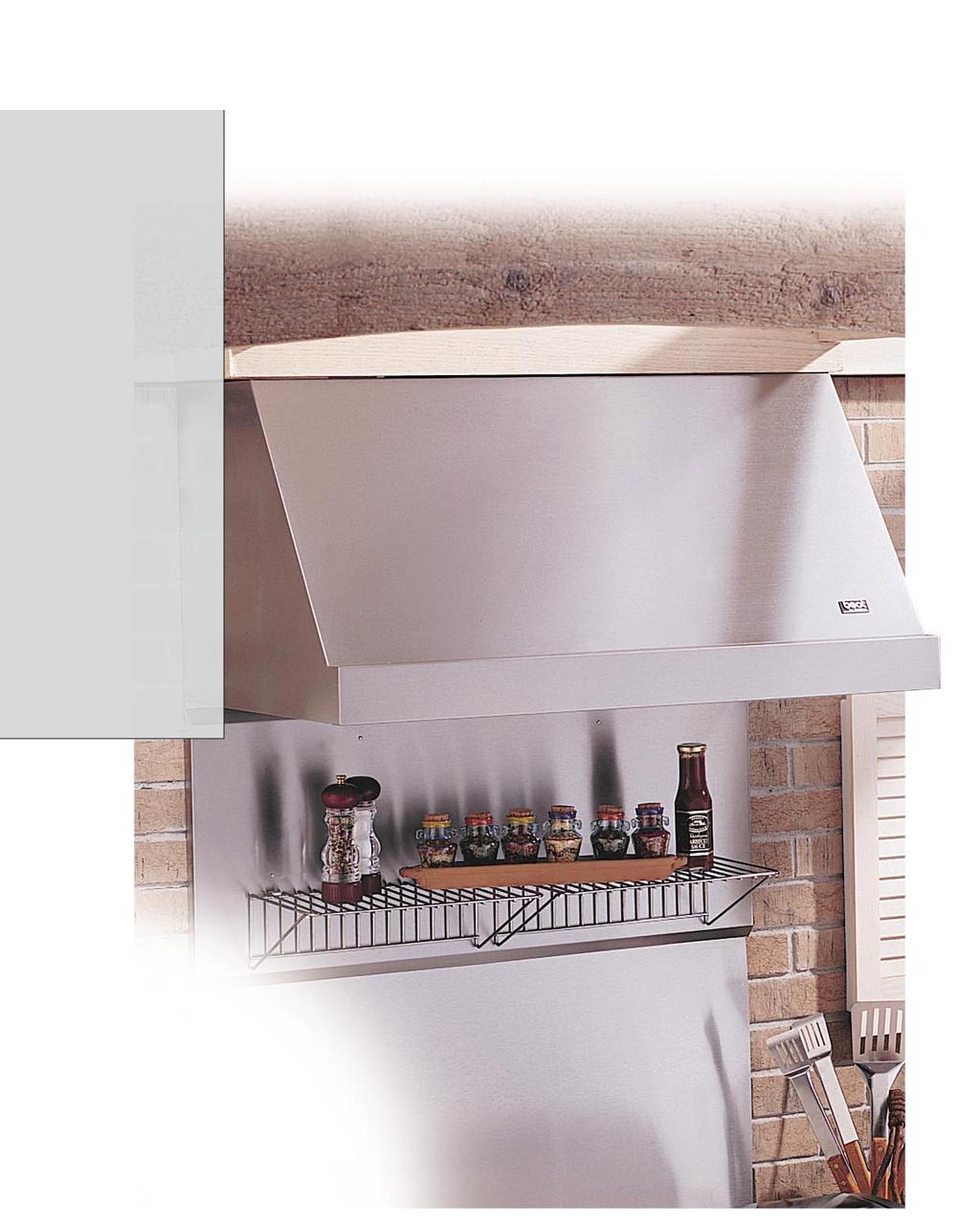 PROFESSIONAL STYLE K260D Professional-style hood for covered patio or lanai areas is finished in corrosionresistant stainless steel Large hood is designed to handle high heat levels Powerful yet