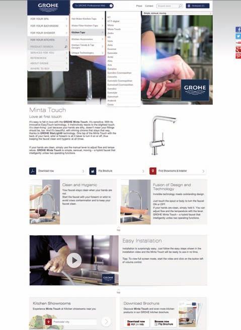 ONliNe DiGiTAl ANSWeRS TO YOUR QUeSTiONS kitchen ShOWROOmS Have you found the fitting you want, but need more detailed information? You can see the products for yourself on our website.