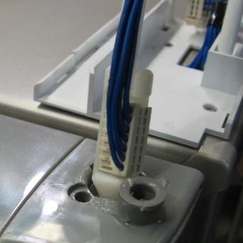 Using the bullet, place the RAST connector and