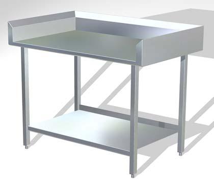 V3006025 Dimensions: 41"L x 30"D x 33"H (As Shown) (Custom sizes available) Veterinary Grooming/Prep Table This NSF approved work table is constructed of heavy-duty 16 gauge 304 stainless steel.