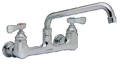 Plumbing Options Wall-Mount Faucet with 10" Swivel Spout Ideal for high use sinks Wall-mount 8" centers 10 Swivel Spout (Optional spout lengths