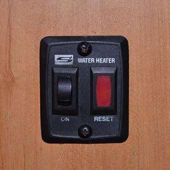 HOT WATER YOUR BOAT IS EQUIPPED WITH A 6-GALLON CAPACITY WATER HEATER. To Start Turn ON the DC MAIN. Turn ON the valve for your propane tank. Turn ON the WATER HEATER breaker located on the DC panel.