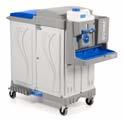Filmop workstations ingeniously store every tool needed for either start-of-day, in between procedures,