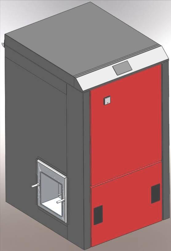 2. DESCRIPTION OF THE SYSTEM: HEAT EXCHANGER BODY OF HOT WATER BOILER FROM SERIES PELLETHERM V4 AND AUTOMATED WOOD PELLET BURNER FROM SERIES GP IV.