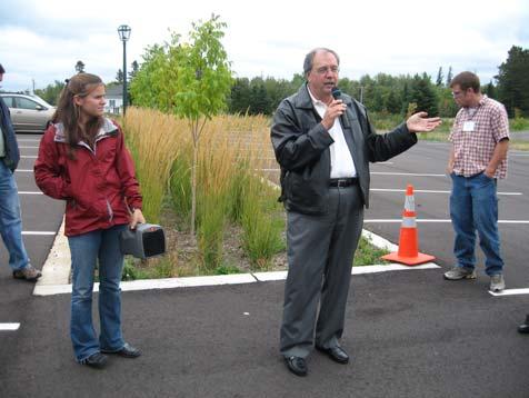 Discussion topics at tour sites included engineering and design aspects of innovative stormwater practices, owner perspectives, future monitoring needs, and important lessons learned.