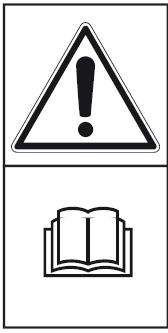 7. Warning text or pictograms on the machine* Read operator s manual /Alternative SWITCH OFF: Remove plug from