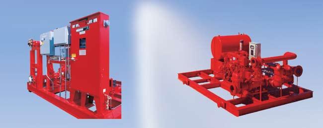 All housed fire pump packaged systems offer the following advantages: Complete unit responsibility State of the art engineering designs Worldwide technical and commercial support Reduced
