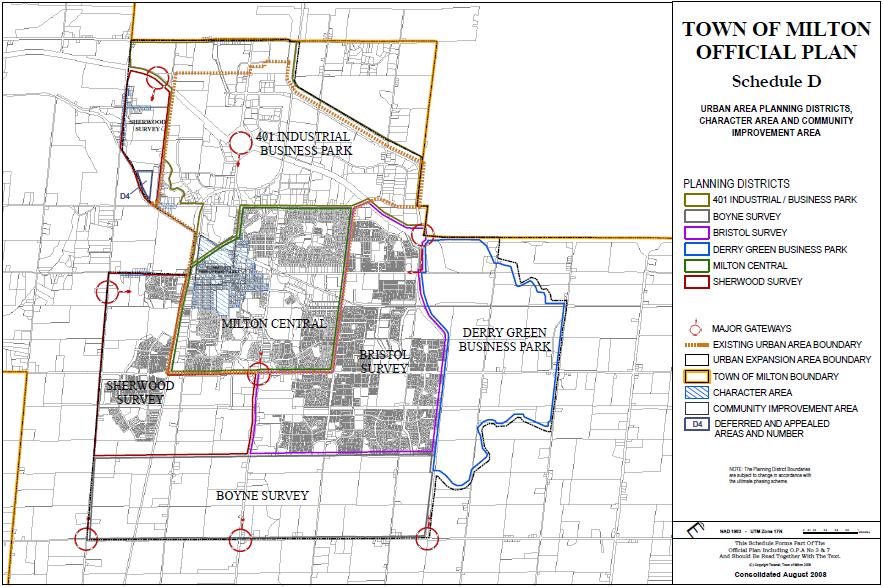 Urban Area Land Use Plan 2 Town of Milton