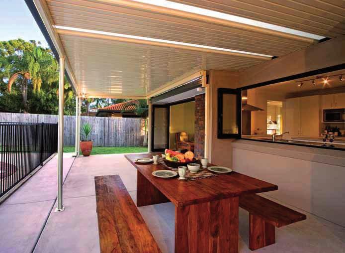 VERANDAHS PATIOS CARPORTS SUNROOF Outdoor Living Experience the best of outdoor living with a range of lifestyle solutions offered in the Stratco Verandah, Patio or Carport.